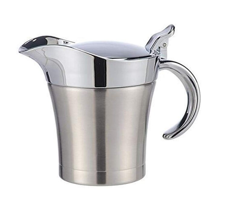 YOUNG & DANGEROUS Stainless Steel Double Insulated Gravy Boat with Hinged Lid (16 OZ / 450ML) - Image 2